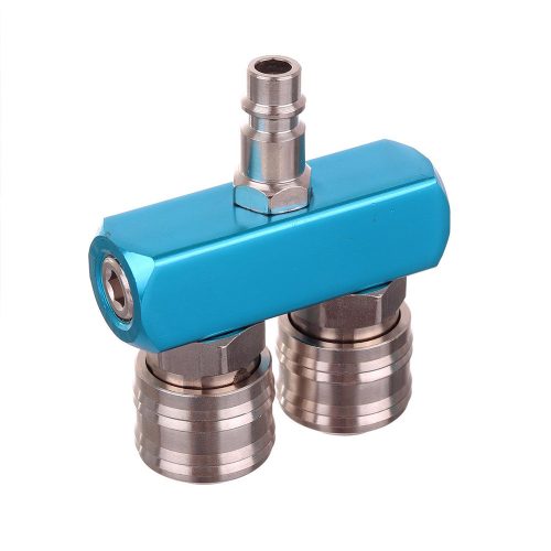 Distribuitor Pneumatic de Înaltă Calitate cu Două Căi, 2x Cuplaje Rapide și 1x Conector, TC Technic AD0021