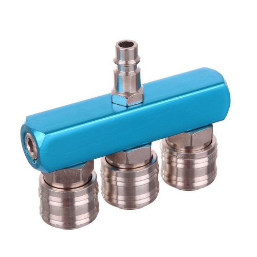 Distribuitor Pneumatic Tridirecțional de Înaltă Calitate cu 3 Conectori Rapizi și 1 Adaptor TC Technic AD0031