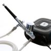 Set Profesional Compresor Aerograf HS08-6 cu Aerograf HS-30, Oprire Automată, 0,3 mm, pentru Studiouri Cosmetice și Modelism