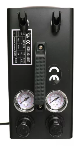 Compresor Silențios Fără Ulei pentru Modelare și Salone de Frumusețe, Compatibil cu 2 Pulverizatoare de Vopsea, Duze 0,2-1,0 mm, Rezervor 1L, Putere 125 W, Debit 20-23 l/min