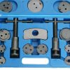 Set Profesional de Extrudare Piston Frână cu 21 Elemente, Compatibil cu Diverse Tipuri de Frâne, Material Oțel