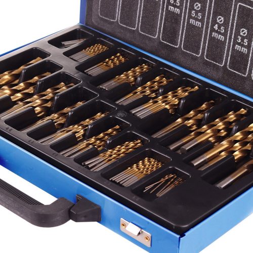 Set Burghie Titan pentru Metal în Geantă Metalică (170 bucăți) 1-10mm