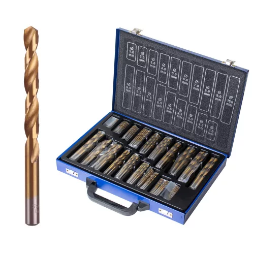 Set Burghie Titan pentru Metal în Geantă Metalică (170 bucăți) 1-10mm