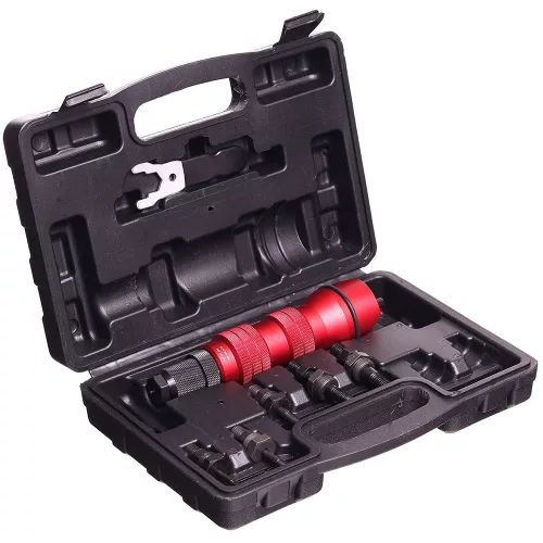 Adaptor Șurubelniță pentru Piulițe Rivetante cu Geantă de Transport TC Technic, Include 6 Capete Interschimbabile (M3, M4, M5, M6, M8, M10)