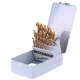 Set de Burghie din Titan cu Suport Metalic TC Technic DR25, Oțel Rapid cu Acoperire de Titaniu-Nitrid, 1-13mm, 25 Piese