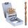 Set de Burghie din Titan în Cutie Metalică din Oțel Rapid cu Acoperire din Nitrid de Titan 1-10mm (19 piese) TC Technic 28540
