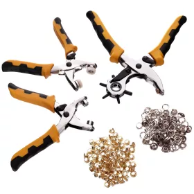   Set Profesional 5-în-1 pentru Lucru cu Piele, Perforare și Nituire TC Technic JAN128