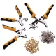Set Profesional 5-în-1 pentru Lucru cu Piele, Perforare și Nituire TC Technic JAN128