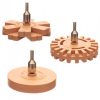 Set de 3 Discuri de Cauciuc pentru Îndepărtarea Adezivului și Etichetelor, cu Ax de 6 mm, Filet M8x1, Diametru 87 mm