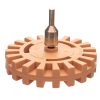 Disc de Cauciuc pentru Îndepărtarea Autocolantelor cu Adaptor de 6 mm, Filet M8x1, Diametru 100 mm
