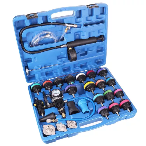 Set Tester Radiator și Detector Scurgeri Sistem de Răcire (28 piese) TC Technic DN-G1029