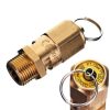 Supapă de Siguranță Racord Filetat 3/8" Presiune Maximă 12 Bar Debit 5093 l/min Material Alamă pentru Compresor