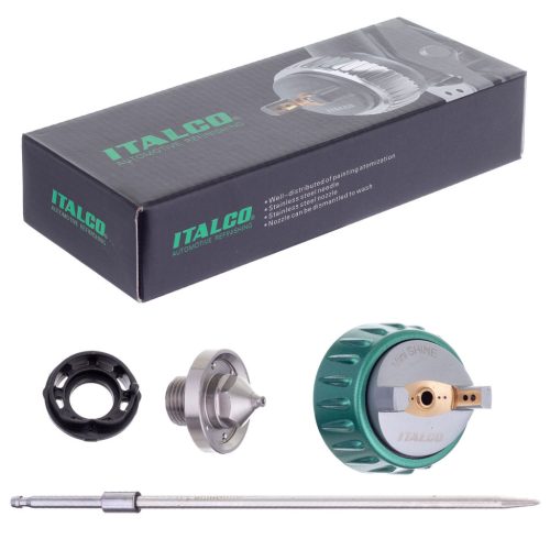 Set de Duze Italco Mini Shine Pulverizare cu Volum Mare și Presiune Mică (HVLP) pentru Pistoale de Vopsit, 1,0 mm