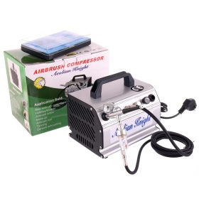   Compresor pentru Aerograf AS179K cu Pistol de Vopsit 0,3 mm, Furtun și Filtru