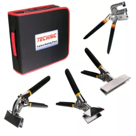   Set Profesional de Clești pentru Tablă cu Unealtă de Nituire și Husă din Material Textil TC Technic H-1076