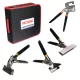 Set Profesional de Clești pentru Tablă cu Unealtă de Nituire și Husă din Material Textil TC Technic H-1076