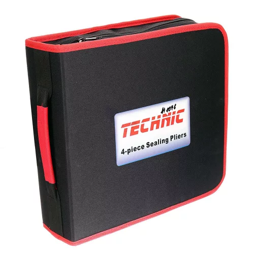 Set Profesional de Clești pentru Tablă cu Unealtă de Nituire și Husă din Material Textil TC Technic H-1076