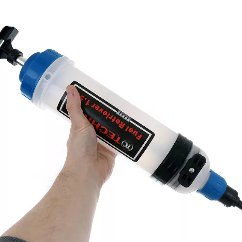Seringă pentru Extracția Benzinei și Uleiului Diesel, Capacitate 1,5 Litri, Compatibilă cu Conectori PSA, Opel, Vauxhall - TC Technic F1208