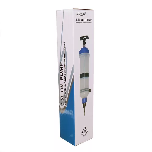 Seringă pentru Extracția Benzinei și Uleiului Diesel, Capacitate 1,5 Litri, Compatibilă cu Conectori PSA, Opel, Vauxhall - TC Technic F1208