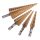 Set de Burghie Trepte pentru Metal, 4 Piese, 3-32mm, Oțel Rapid HSS cu Strat de Titan