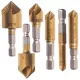 Set de Burghie Conice pentru Înecare, 6-19 mm, 6 Piese, Acoperire Titan-Nitrid