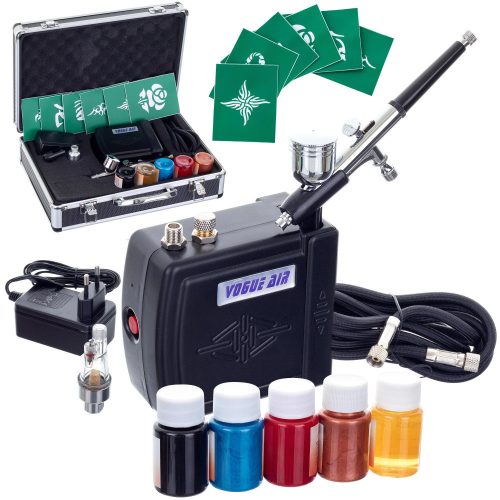 Set Premium de Modelare cu Aerograf HS08ac-ka în Valiză - Kit Complet pentru Pictură cu Compresor