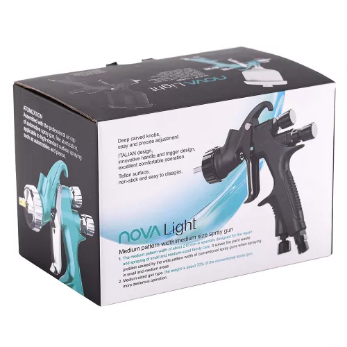 Pistol de Pulverizare Profesional Mini HVLP Auarita Nova Light cu Duza de 0,8 mm (250 ml)