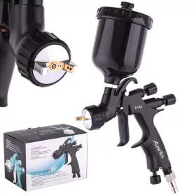   Pistol de Vopsit Profesional Mini Volum Mare Presiune Mică Auarita Nova Light cu Duza de 1.2 mm și Rezervor de 250 ml
