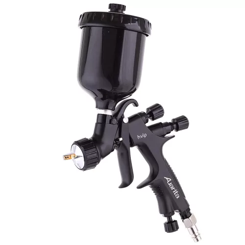 Pistol de Vopsit Profesional Mini Volum Mare Presiune Mică Auarita Nova Light cu Duza de 1.2 mm și Rezervor de 250 ml