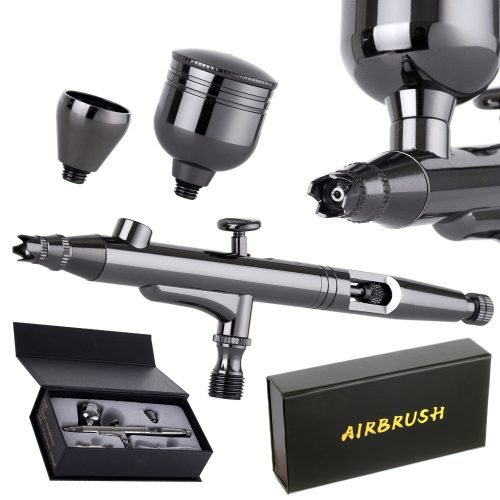 Airbrush Profesional pentru Modelare cu Duza de 0.3 mm și Două Rezervoare Technic X301