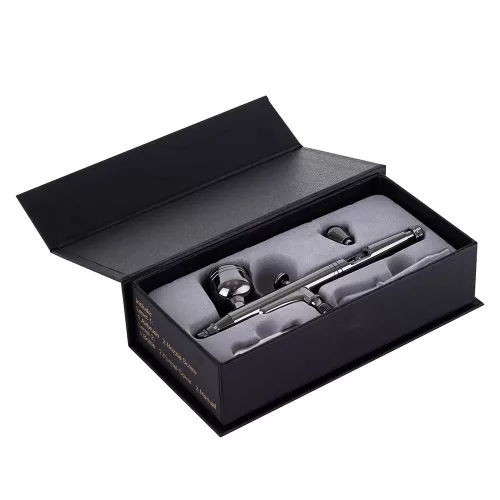 Airbrush Profesional pentru Modelare cu Duza de 0.3 mm și Două Rezervoare Technic X301