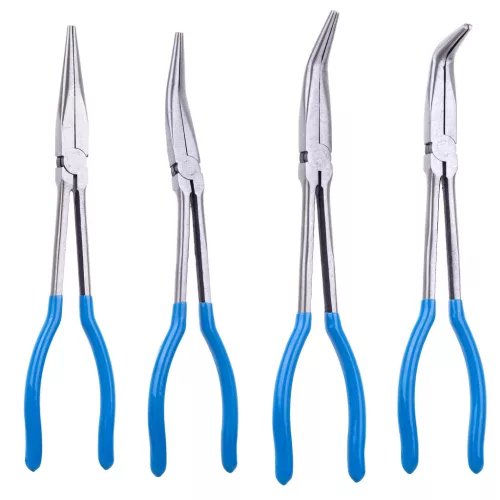 Set de Clești Lungime 280 mm cu Vârfuri Drepte și Îndoite TC Technic DN-H1116, cu Husă de Depozitare