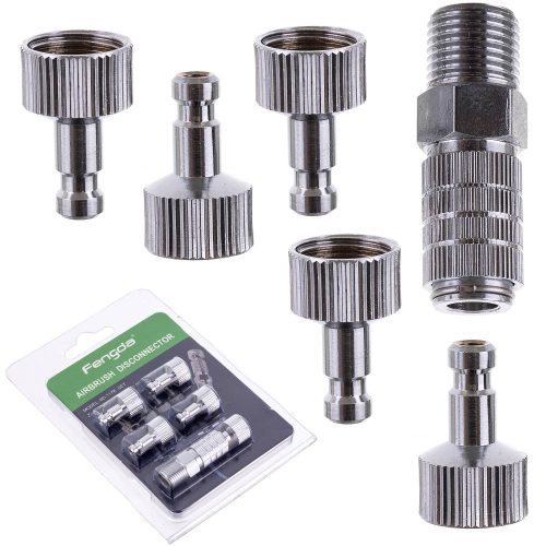 Set de Conectori Rapizi pentru Aerograf 6 Bucăți 1/8" Fengda BD-117K