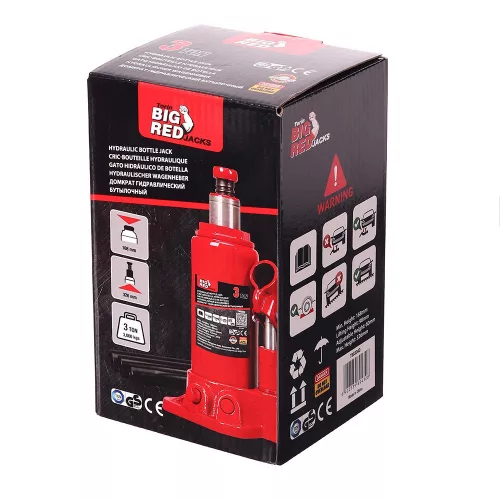 Cric Hidraulic Big Red T90304D cu Capacitate de Ridicare de 3 Tone și Dimensiuni Compacte