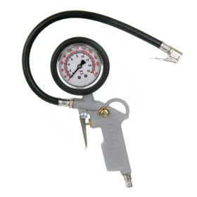   Pistol Profesional de Umflare Anvelope Auto cu Manometru cu Glicerină (Metal)