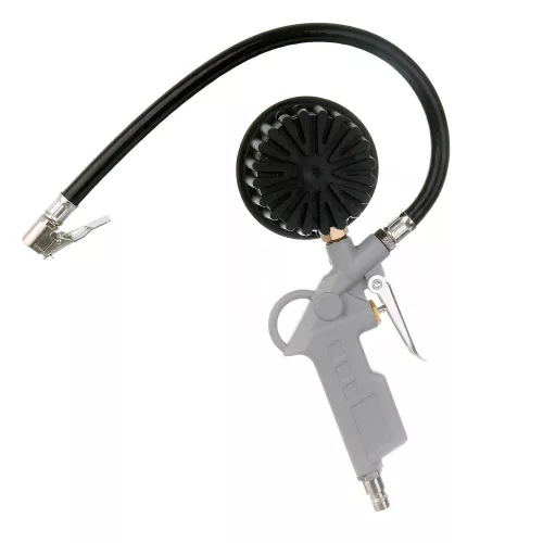 Pistol Profesional de Umflare Anvelope Auto cu Manometru cu Glicerină (Metal)
