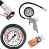 Pistol Profesional de Umflare Anvelope Auto cu Manometru cu Glicerină (Metal)