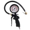 Pistol de Umflat Anvelope cu Manometru Glicerinos, din Material Plastic, cu Conector Rapid 1/4"