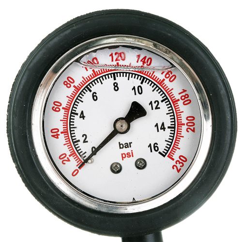 Pistol de Umflat Anvelope cu Manometru Glicerinos, din Material Plastic, cu Conector Rapid 1/4"