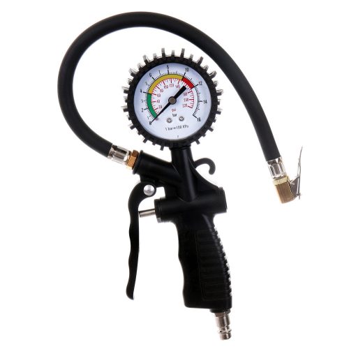 Pistol Profesional pentru Umflat Anvelope Auto cu Manometru, 16 Bar, Compatibil cu Compresor, TG-15-3, Fiting Rapid 1/4", Plastic Durabil, Duza Metalică