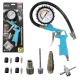Set Pistol pentru Umflat Anvelope - Compatibil cu Diverse Supape pentru Obiecte precum Mingi sau Saltele