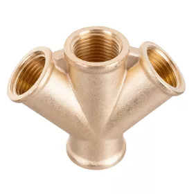   Distribuitor din Alamă pentru Sisteme Pneumatice 3+1 1/2" - Technic W04