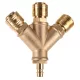Distribuitor Pneumatic din Alamă cu 3 Conectori Rapizi și 1 Fişă