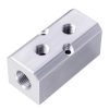 Bloc Distribuitor Aer din Aluminiu pentru Pneumatică 2x1/2" și 2x1/4" Technic AC0042