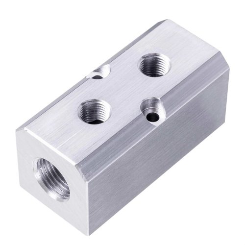 Bloc Distribuitor Aer din Aluminiu pentru Pneumatică 2x1/2" și 2x1/4" Technic AC0042