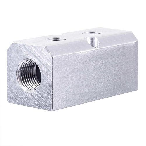 Bloc Distribuitor Aer din Aluminiu pentru Pneumatică 2x1/2" și 2x1/4" Technic AC0042