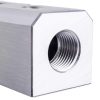 Bloc Distribuție Aer din Aluminiu pentru Pneumatică, 2x1/2" și 3x1/4", Technic AC0052