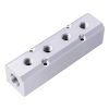 Bloc Distribuție Aer din Aluminiu pentru Pneumatică 2x1/2" 4x1/4" Technic AC0061