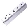 Bloc Distribuție Aer din Aluminiu pentru Pneumatică, 2x1/2" și 5x1/4" - Technic AC0071