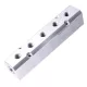 Bloc Distribuție Aer din Aluminiu pentru Pneumatică, 2x1/2" și 5x1/4" - Technic AC0071